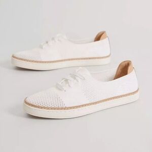 Women's White Casual Sneakers ugg Pickett leather shoe size 7